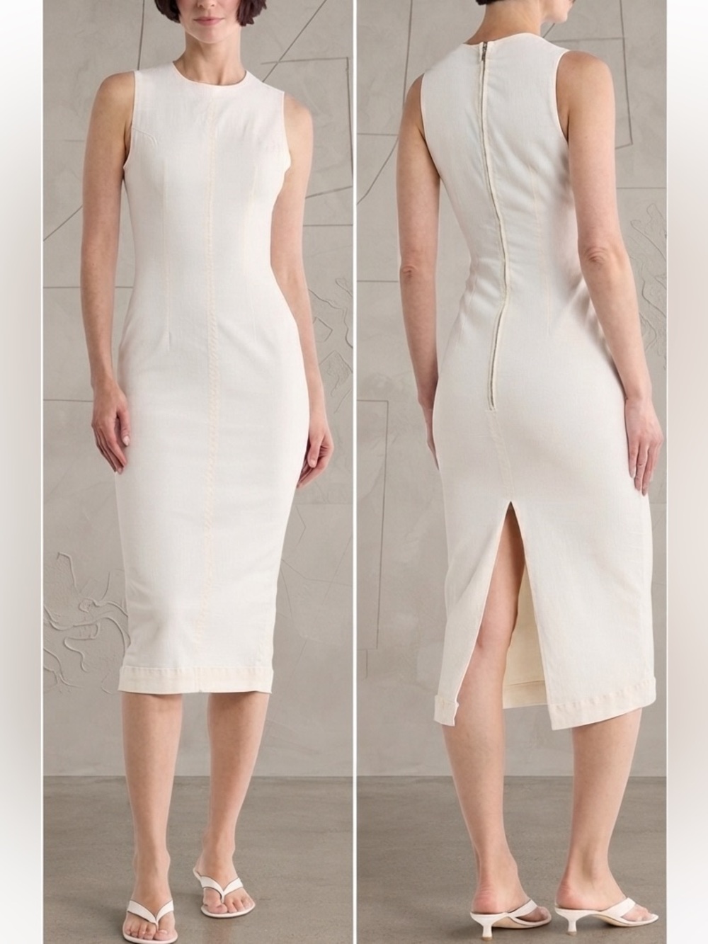 DL1961 Esme Sleeveless Denim Midi Dress